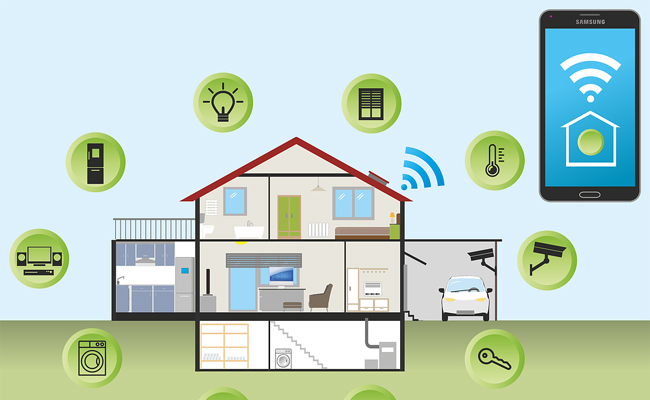 Interface tablette de contrôle de maison intelligente